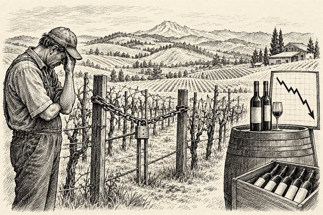 Oregon Wine Industry Closes 110 Vineyards Amid Sales Slump