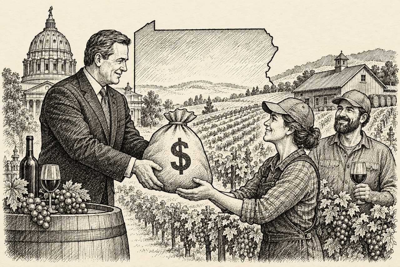 Pennsylvania Commits $2 Million to Boost Growing Wine Industry