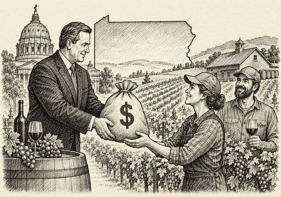 Pennsylvania Commits $2 Million to Boost Growing Wine Industry